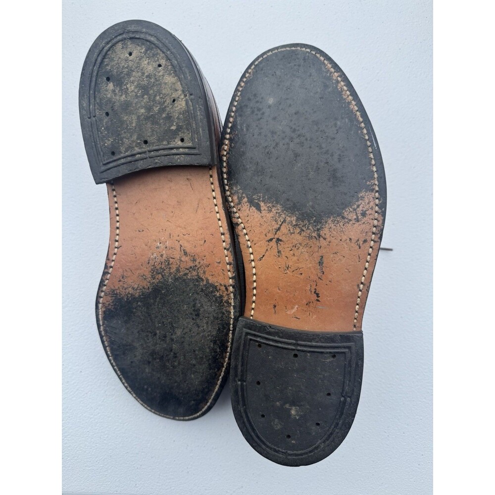 Vintage Florsheim Imperial 4075 Longwing Wingtip Oxford Brown Leather 8.5D USA - Picture 3 of 6